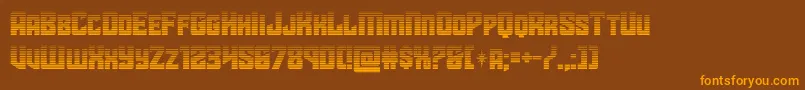 starguardgrad Font – Orange Fonts on Brown Background