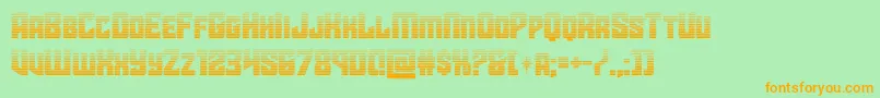 starguardgrad Font – Orange Fonts on Green Background