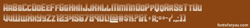 starguardgrad Font – White Fonts on Brown Background