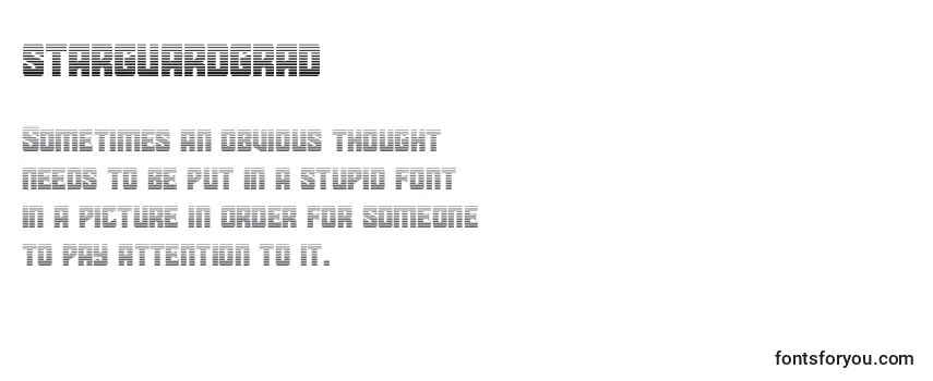 Review of the Starguardgrad Font