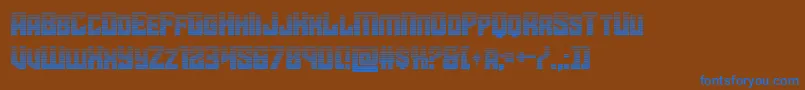 Шрифт starguardgrad – синие шрифты на коричневом фоне