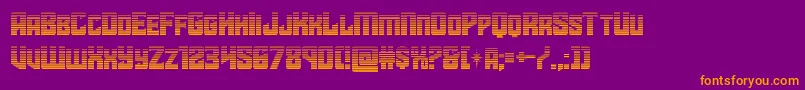 Więcej informacji o czcionce starguardgrad Czcionka starguardgrad – pomarańczowe czcionki na fioletowym tle