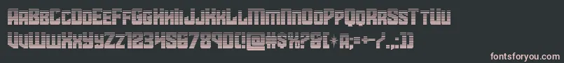フォントstarguardgrad – 黒い背景にピンクのフォント
