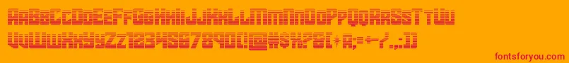 starguardgrad Font – Red Fonts on Orange Background