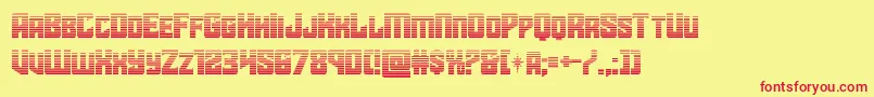 starguardgrad Font – Red Fonts on Yellow Background