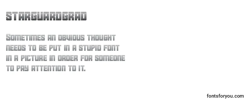 Review of the Starguardgrad (141873) Font