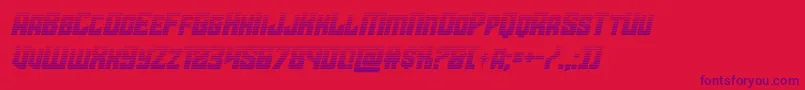 starguardgradital Font – Purple Fonts on Red Background