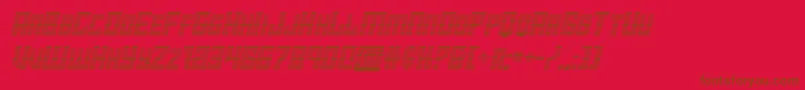 starguardgradital Font – Brown Fonts on Red Background