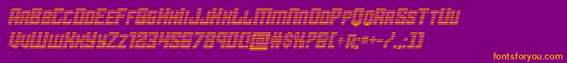 starguardgradital Font – Orange Fonts on Purple Background