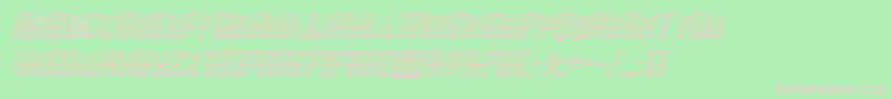 starguardgradital Font – Pink Fonts on Green Background