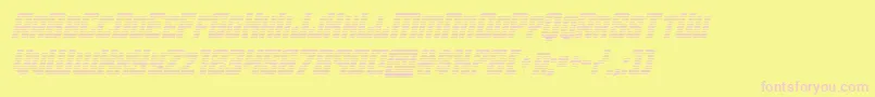 starguardgradital Font – Pink Fonts on Yellow Background