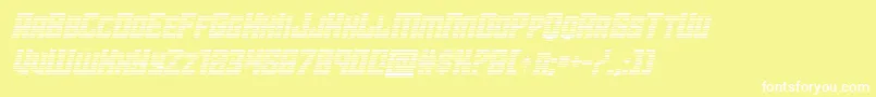 starguardgradital Font – White Fonts on Yellow Background