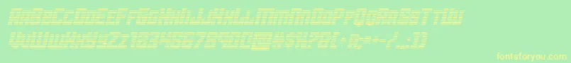 starguardgradital-fontti – keltaiset fontit vihreällä taustalla