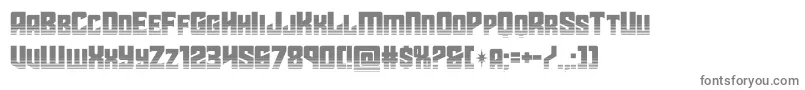 starguardhalf-fontti – harmaat kirjasimet valkoisella taustalla