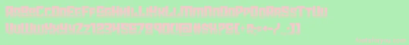 starguardhalf Font – Pink Fonts on Green Background