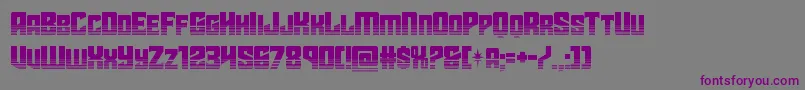 starguardhalf Font – Purple Fonts on Gray Background