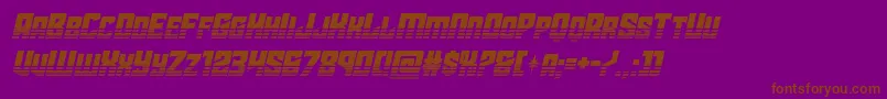 starguardhalfital-fontti – ruskeat fontit violetilla taustalla