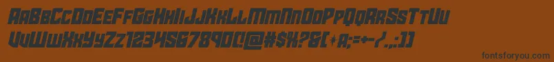 starguardital Font – Black Fonts on Brown Background