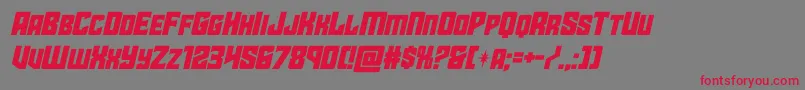 starguardital Font – Red Fonts on Gray Background