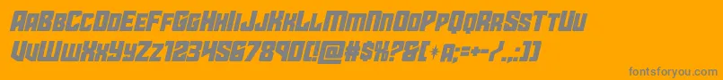 Шрифт starguardital – серые шрифты на оранжевом фоне