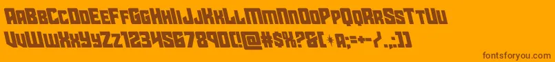 starguardleft Font – Brown Fonts on Orange Background