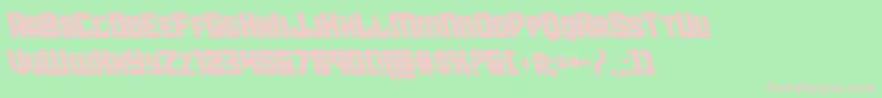 starguardleft Font – Pink Fonts on Green Background