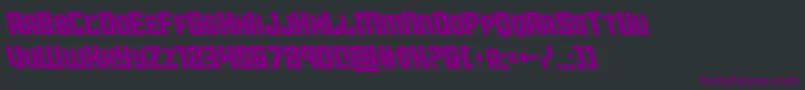 starguardleft Font – Purple Fonts on Black Background