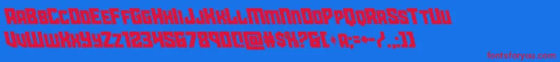 starguardleft Font – Red Fonts on Blue Background