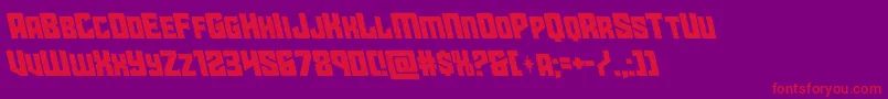 starguardleft Font – Red Fonts on Purple Background