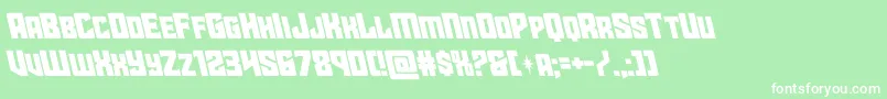 starguardleft Font – White Fonts on Green Background