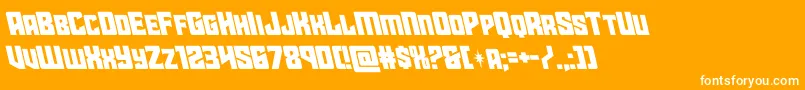 starguardleft Font – White Fonts on Orange Background