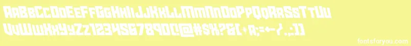 starguardleft Font – White Fonts on Yellow Background