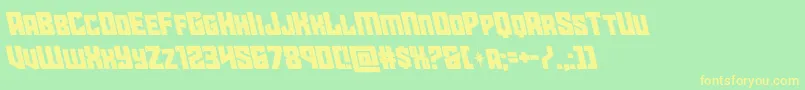 starguardleft Font – Yellow Fonts on Green Background