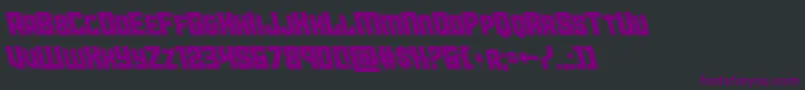 starguardleft Font – Purple Fonts on Black Background
