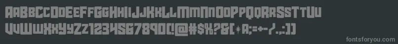 Шрифт starguardmidcase – серые шрифты на чёрном фоне