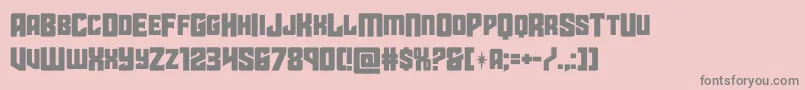 starguardmidcase Font – Gray Fonts on Pink Background