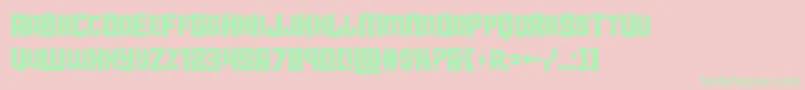 starguardmidcase Font – Green Fonts on Pink Background