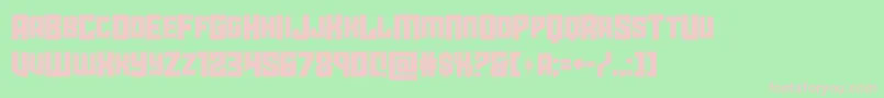 starguardmidcase Font – Pink Fonts on Green Background