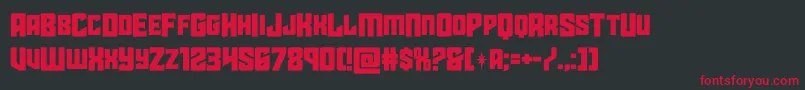 starguardmidcase Font – Red Fonts on Black Background