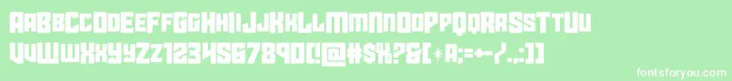 starguardmidcase Font – White Fonts on Green Background
