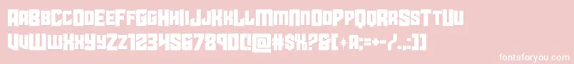 starguardmidcase Font – White Fonts on Pink Background