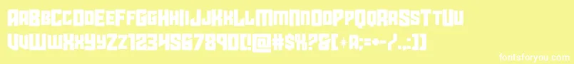 starguardmidcase Font – White Fonts on Yellow Background