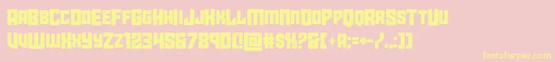 starguardmidcase Font – Yellow Fonts on Pink Background