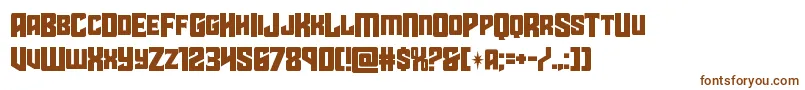 starguardmidcase Font – Brown Fonts on White Background