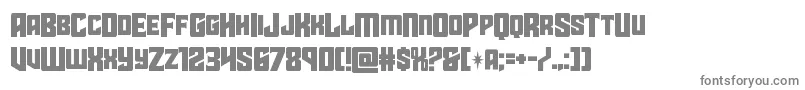 Шрифт starguardmidcase – серые шрифты на белом фоне