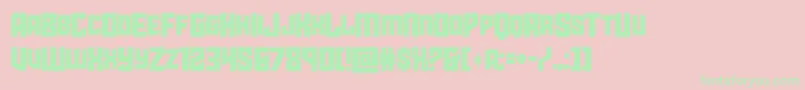 starguardmidcase Font – Green Fonts on Pink Background
