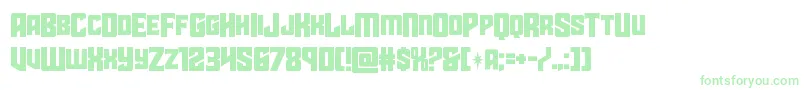 Шрифт starguardmidcase – зелёные шрифты
