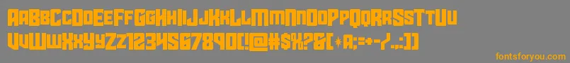 starguardmidcase Font – Orange Fonts on Gray Background