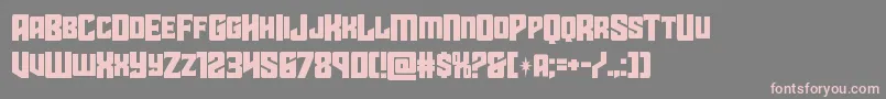 Шрифт starguardmidcase – розовые шрифты на сером фоне