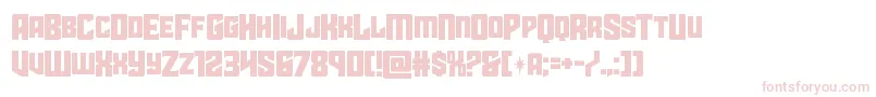 Шрифт starguardmidcase – розовые шрифты на белом фоне